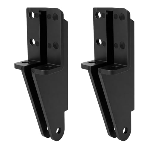 2pcs Screen Door Closer Brackets Premium PP Heavy Duty Jamb Bracket Storm Door Hardware Easy Installation Replacement Parts & Accessories (Black)