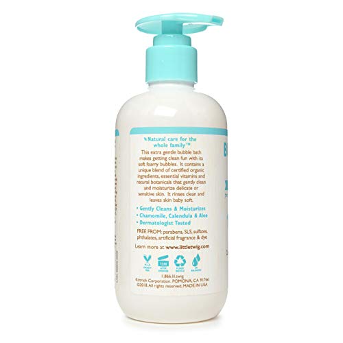 Image of Little Twig Bubble Bath, Natural Plant Derived Formula, Fragrance Free, 8.5 fl oz. (Pack of 2)