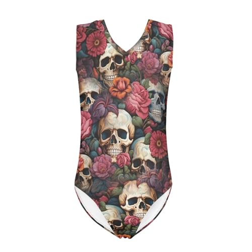 Image of Girls Fashion Print One Piece Swimsuit Bathing Suit Gymnastic Leotard for Kids, 5-14 Years