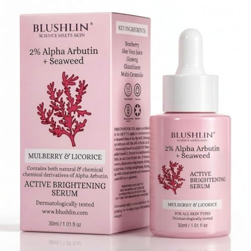 Image of 2% Alpha Arbutin Serum for Glowing and Brightening Skin | Face Serum For Men & Women with Glutathione helps reduce Dark Spot, Pigmentation and Melasma (30 Ml)