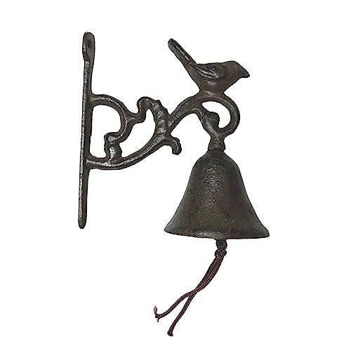 Timbre de puerta de hierro fundido de pájaro
