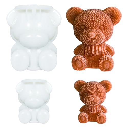 Moldes de Hielo de Silicona en Forma de Oso, Pack de 2 miniatura 1