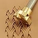 DandS ltd Basket Weave Leather Stamp Tool, Professional Metal Craft Tool for Leatherworking, Embossing, Carving & Stamping Projects, Belts, Wallets & DIY, Compatible with Mallet, #163B