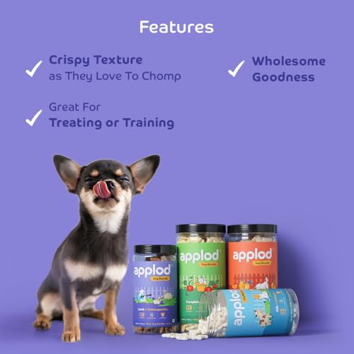 Image of Lamb with Ashwagandha Dog Biscuits for Puppies & Adult Dogs | Oven-Baked Crunchy Dog Treats Made with Real Ingredients | Healthy Training & Reward Snacks | 845g