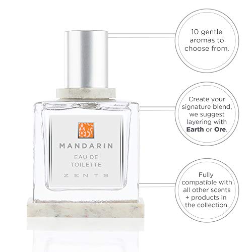 Zents Eau De Perfume (Mandarin) For Women And Men, Gentle Long Lasting Fragrances, Clean Scent - Ginger, Mandarin & Cardamom, 1.69 Oz #TOP5