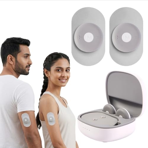 Image of Companio Mini Pulse Wireless TENS & EMS for Pain Relief, Wearable Rechargeable Portable Physiotherapy Massager for Back, Neck, Shoulder, Legs & Knee Pain | Drug Free | 2 Hosts (Device)
