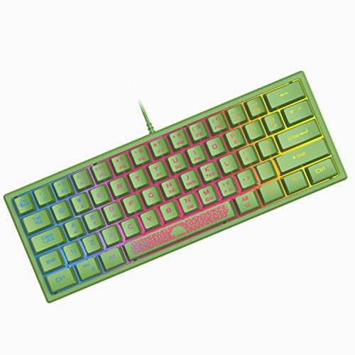 Clavier gaming 60% pour jouer la nuit en silence avec touches membrane RVB