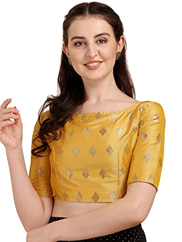 OOMPH! Women 100% Art Silk Half Sleeve Blouse