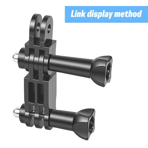 Image of ZIBUYU Adjustable Pivot Arm Adapter for GoPro, Straight Joint Mount Extension for Action Cameras, Gopro Helmet Mount for Flexible Multi-Angle Shooting and Secure Mounting on Helmets, Bikes