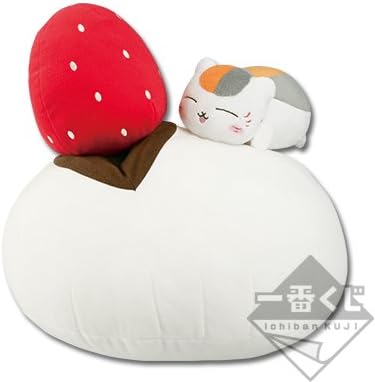 Amazon 一番くじ 夏目友人帳 ニャンコ先生茶房 B賞 いちご大福クッション おもちゃ おもちゃ