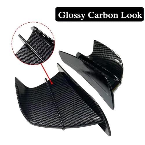 Ailerons aérodynamiques moto Versys 650 carbone brillant