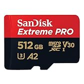 SanDisk Extreme PRO 512 Go microSDXC, Carte micro sd + adaptateur SD (Pour smartphone, caméra d'action ou droner, jusqu'à 200 Mo/s) RescuePRO Deluxe UHS-I, Class 10, U3