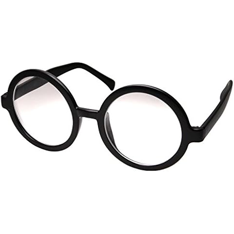 grinderPUNCH Vintage Inspired Round Clear Glasses Cover