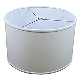 FenchelShades.com Lampshade 21' Top Diameter x 21' Bottom Diameter x 12' Slant Height with Washer (Spider) Attachment for Lamps with a Harp (Linen Cream)