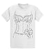 Bride T-Shirt Simple Wedding Dress-White-large