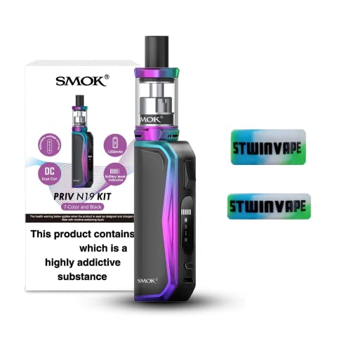 VOPOO-for-SMOK-Priv-N19-Kit-Vape-Pen-Nord-19-Tank-Adopts-Nord-Mesh-Coils-06Ohm-Regular-DC-Coil-14-Ohm-Starter-Kit-2ml-TPD-Compliant-7-Color-and-Black