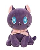 Buxomigrl Anime Cute Plush Doll Stuffed Plushie Figure Cosplay Plush for Girls Kids,Purple Cat