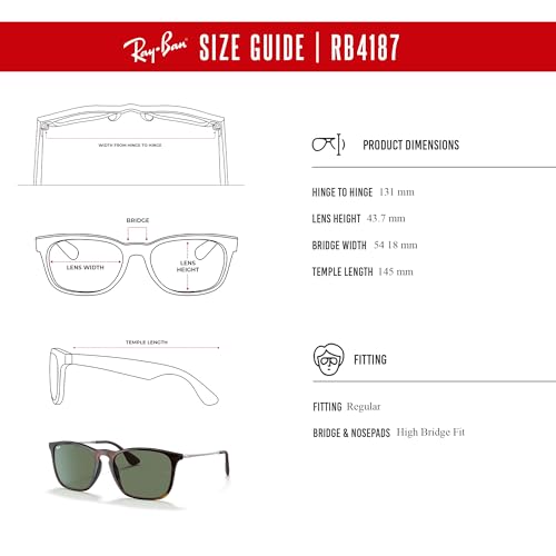 Image of Ray-Ban RB4187 Chris Square Sunglasses