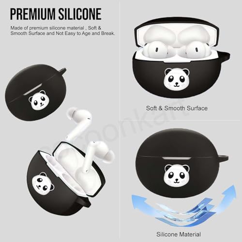 Image of Silicone Case Cover Compatible for OnePlus Buds 4 (Panda)