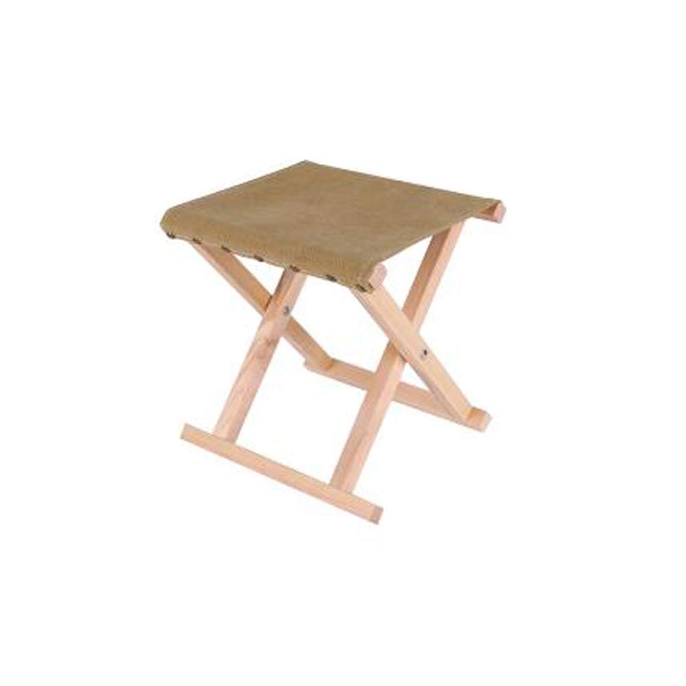 Tabouret de cheval en bois massif mélèze REYG pliant extérieur marron