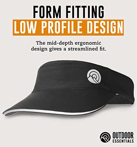 Sun Visor Hat For Women & Men - Womens Visor, Tennis Visor, Golf Visor - Running Visor Black #TOP4