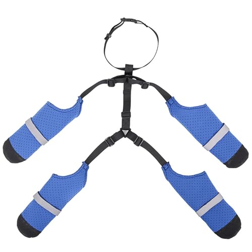 Zapatos Impermeables para Perros, Zapatos Antideslizantes para Perros, Botas Reflectantes para y Protectores de Patas con Correas Ajustables, Botines para para Caminatas en paviment