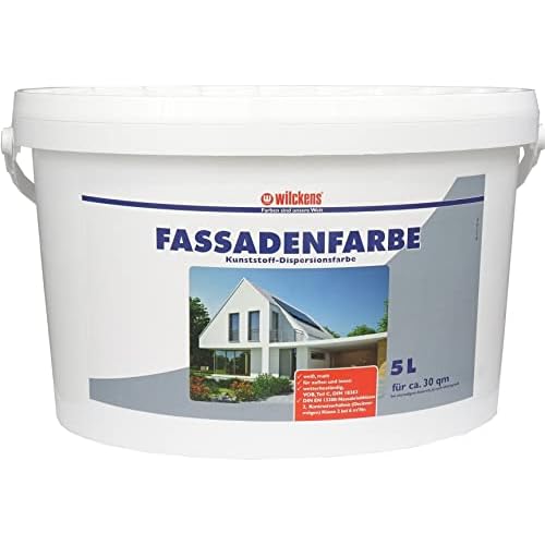 Wilckens Fassadenfarbe Weiss, Wandfarbe, 5L