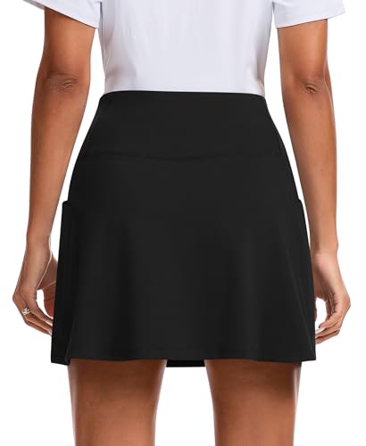 JoyGirl 16" Golf Skirts with Pockets for Women High Waisted Tennis Skirt with Shorts Athletic Skorts for Pickleball2