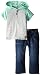7 for all mankind Baby Boys' Color Blocked Hoodie and Denim Short