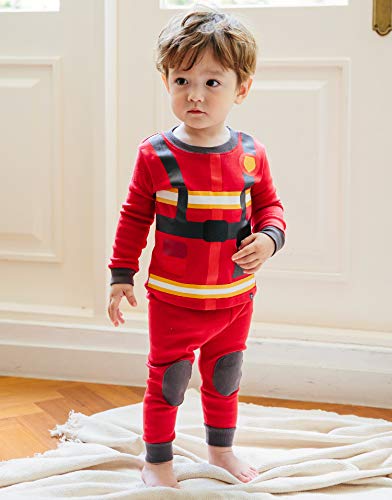 Image of VAENAIT BABY 12Months-12Years Toddler Kids Junior Boys Car Train Fireman Snug fit Sleepwear Pjs Set