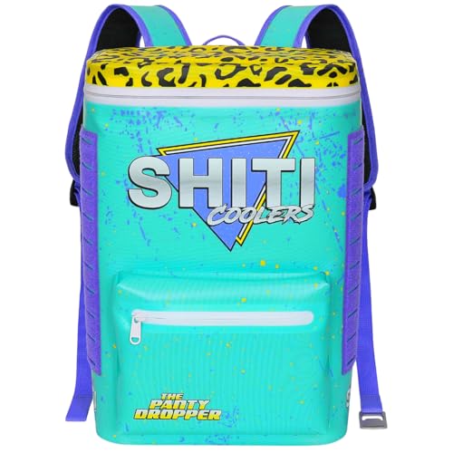 SHITI Coolers Cooler for Camping Travel Beach Soft Lunch Box for Food Drinks & Ice Portable Waterproof 24 Hr Insulated Bag with Shoulder Straps Customizable (The Dropper 15 Can Cooler)