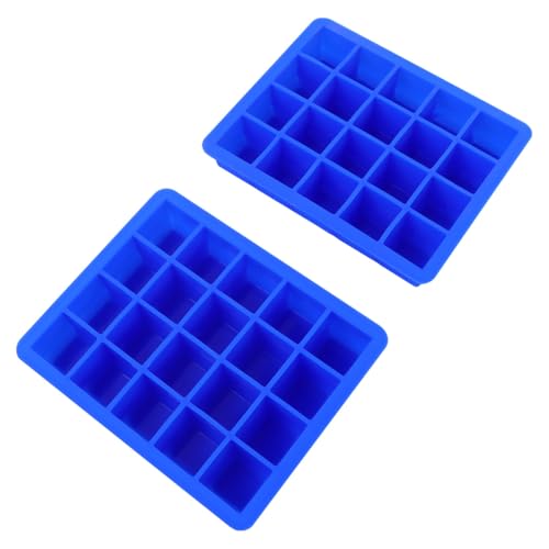 Set de 2 moldes de silicona para cubitos de hielo 20 celdas miniatura 1