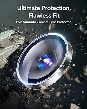 Image of SafeCase for iPhone 16|iPhone 16 Plus Camera Lens Protector[Pack Of 2-BLACK Metal Aluminum Alloy Tempered Glass Cover Camera Screen Protector Accessories, Case Friendly for iPhone 16 /16 Plus 2024