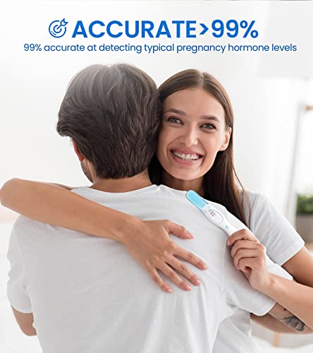 Pregnancy Tests Early Home Detection, Pruebas De Embarazo 99% Accurate Rapid Results, 3 Pack HCG Test Sticks for at Home Use