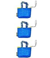 Ikea KNOLIG Mini Blue Bag Münzbörse mit Schlüsselanhänger, 104.782.42 - 3er Set