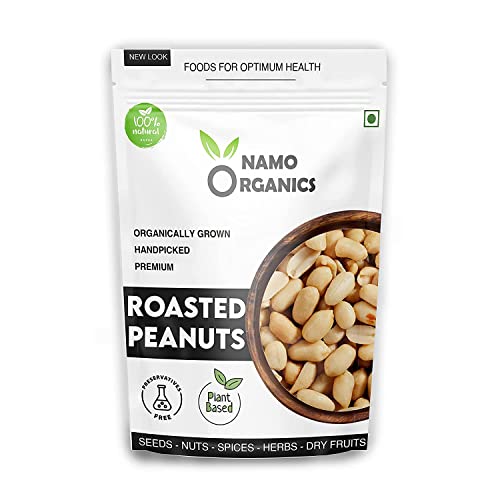Admart Namo Organics - Organic Roasted Unsalted Peanuts - 500 Gm - [Grade A Peanuts, Skin Removed] image 3