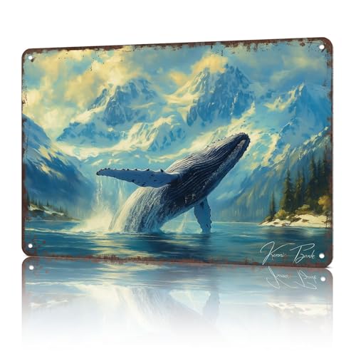 Funny Metal Signs Kenai Fjords Horizontal Travel Posters