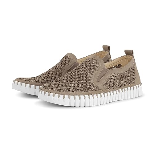 Image of Ilse Jacobsen HORNBAEK Women's Tulip Slip-On Flat | Elastic Side Panels | Lightweight Flexible Comfort.