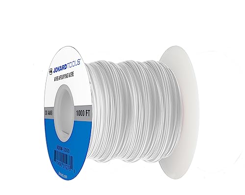 Fil de câblage Kynar Jonard 30AWG bobine 1000ft cuivre argenté blanc pour wrapping