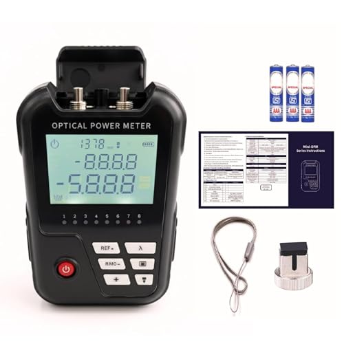 Image of Techtest Handheld 3 in 1 Optical Power Meter OPM With Visual Fault Locator 2mW Red Light Laser Pen RJ45 Ethernet Cable Tester -50~+26dBm Mini Optic Power Meter