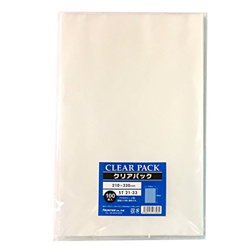 カクケイ OPP袋 クリアパック テープ無し 30ミクロン 100枚 210×330mm