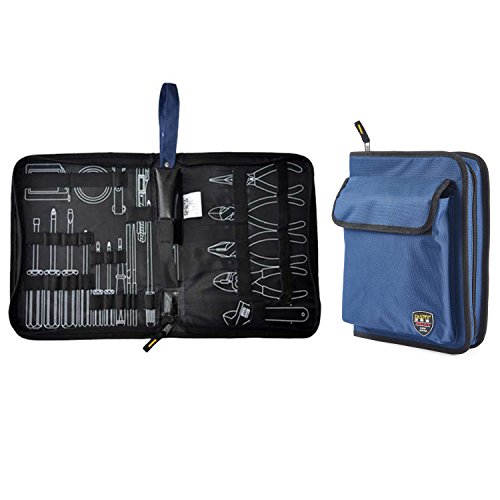 Babimax Bolsa con Cremallera Multiusos Resistente de Herramientas Organizador con Un Bosillo de Fuera Paquete Pequeñas para Tornillo y Llave