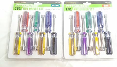 Nut Driver Sets Metric 7 PC and SAE 7 PC Custom Bundle by Pittsburgh by Pittsburgh