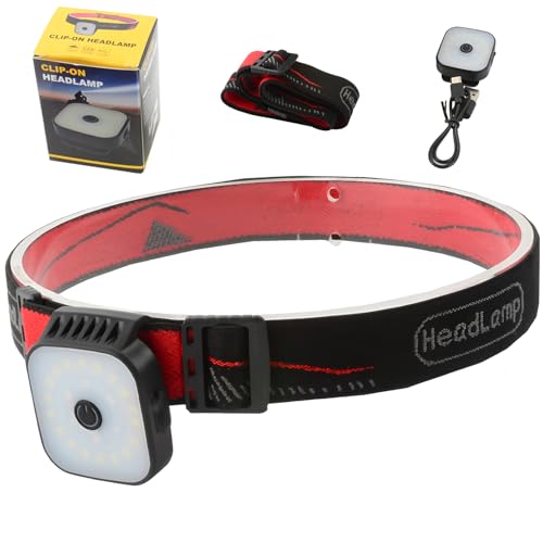 2er Set LED Clip Lampe, Wiederaufladbare Sicherheitslichter für Laufen Joggen Wandern & Camping, Lauf Ausrüstung Sicherheitslicht Nacht Perfekt für...