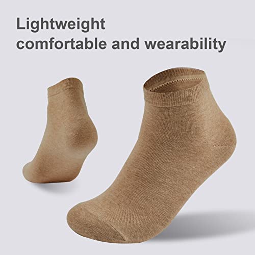 J-Box 10 Packs Mens Socks Cotton Low Cut Breathable Multipairs Running For Men Ankle Socks #TOP4