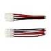 OliYin 3pairs Tamiya Plug Male Female Connector Adapter Cable 14awg 10cm for RC Car Lipo Battery Charge(Pack of 3)