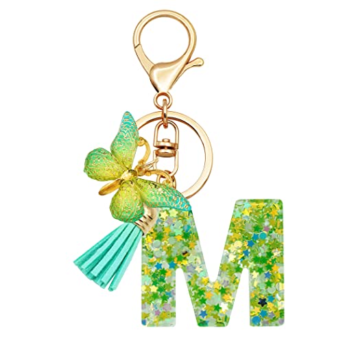 TTYY Initial Letter Keychain for Women Gift for Young Teenage