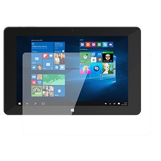 dipos I 2X Displayschutz klar kompatibel mit TrekStor SurfTab Duo W1 Volks-Tablet Schutzfolie 9H Anti-Shock