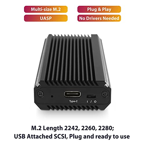 Caja externa USB 3.2 Vantec NexStar SX con RGB para M.2 NVMe/SATA miniatura 5