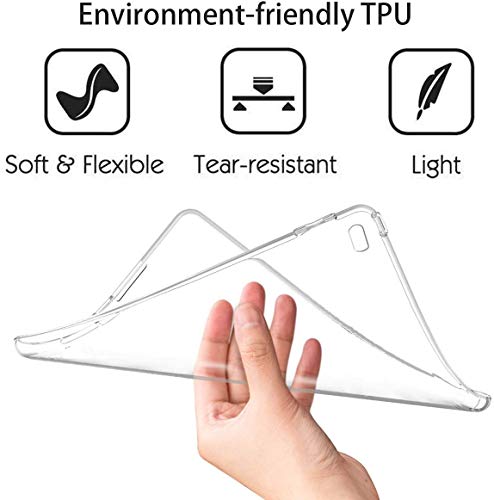 Image of SwooK Silicone Soft TPU Transparent Back Cover case for Apple iPad Air 2 A1566 A1567 (2014 Launched) iPad Back Cover case